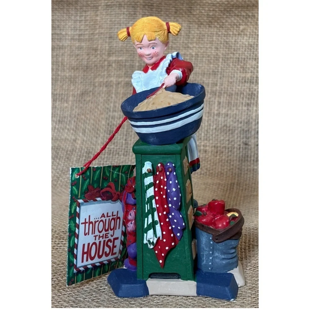 Department 56 All Through The House Madeline Making Cookies Resin Figurine Xmas